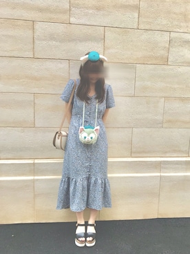 「Heather（ヘザー）のアイテム」を使った、annchiiさん（レディース・156cm）の夏コーディネート