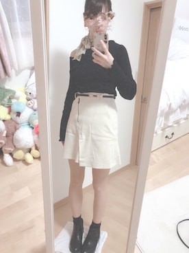 「GORGE（ゴージ）のアイテム（シューズ）」を使った、annchiiさん（レディース・156cm）の秋コーディネート