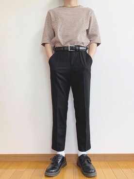 「SPINNS（スピンズ）のアイテム（ドレスシューズ）」を使った、かぺじゅんさん（メンズ・165cm）の夏コーディネート