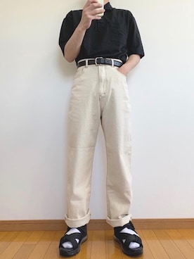 「apres jour（アプレジュール）のアイテム（パンツ）」を使った、かぺじゅんさん（メンズ・165cm）の夏コーディネート