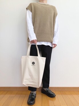 「UNIQLO（ユニクロ）の50色ソックス（消臭機能付き）（ソックス/靴下）」を使った、かぺじゅんさん（メンズ・165cm）の秋コーディネート