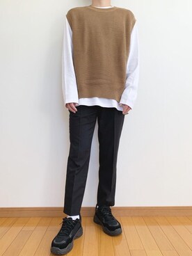 「UNIQLO（ユニクロ）の50色ソックス（消臭機能付き）（ソックス/靴下）」を使った、かぺじゅんさん（メンズ・165cm）の秋コーディネート