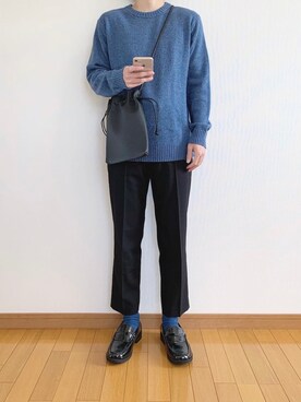 「UNIQLO（ユニクロ）の50色ソックス（消臭機能付き）（ソックス/靴下）」を使った、かぺじゅんさん（メンズ・165cm）の秋コーディネート