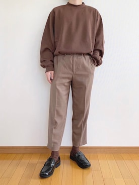 「UNIQLO（ユニクロ）の50色ソックス（消臭機能付き）（ソックス/靴下）」を使った、かぺじゅんさん（メンズ・165cm）の秋コーディネート