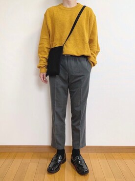 「UNIQLO（ユニクロ）の50色ソックス（消臭機能付き）（ソックス/靴下）」を使った、かぺじゅんさん（メンズ・165cm）の秋コーディネート