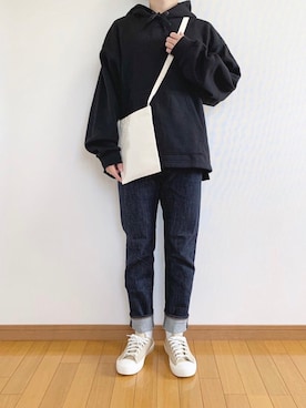 「UNIQLO（ユニクロ）の50色ソックス（消臭機能付き）（ソックス/靴下）」を使った、かぺじゅんさん（メンズ・165cm）の冬コーディネート