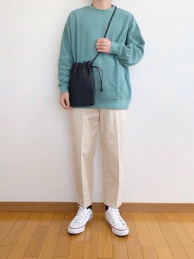 「UNIQLO（ユニクロ）の50色ソックス（消臭機能付き）（ソックス/靴下）」を使った、かぺじゅんさん（メンズ・165cm）の冬コーディネート