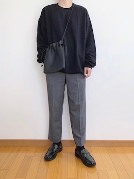 「UNIQLO（ユニクロ）の50色ソックス（消臭機能付き）（ソックス/靴下）」を使った、かぺじゅんさん（メンズ・165cm）の冬コーディネート