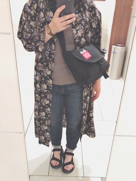 「アイテム（シャツワンピース）」を使った、m◎さん（レディース・155cm・20代）の夏コーディネート
