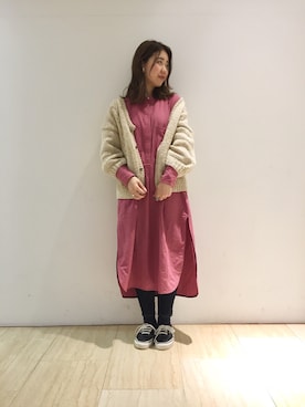 「TICCA（ティッカ）のアイテム（ワンピース/ドレス）」を使った、くりためいさん（レディース・160cm）の秋コーディネート