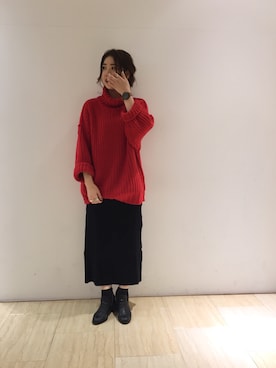 くりためいさん（レディース・160cm）の冬コーディネート