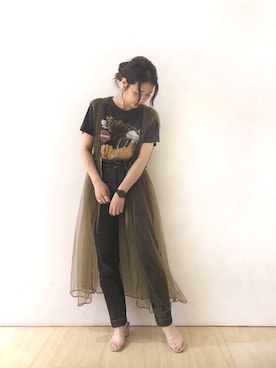 「Another Edition（アナザーエディション）のアイテム（ワンピース/ドレス）」を使った、くりためいさん（レディース・160cm）の夏コーディネート