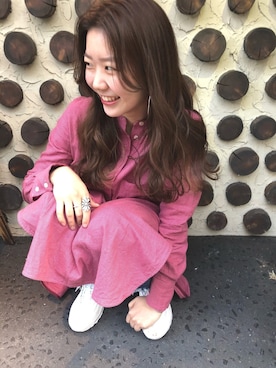 「TICCA（ティッカ）のアイテム（ワンピース/ドレス）」を使った、くりためいさん（レディース・160cm）の春コーディネート