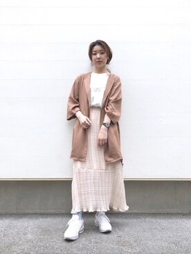 「テンセル」｜くりためいさん（レディース・160cm）の春コーディネート