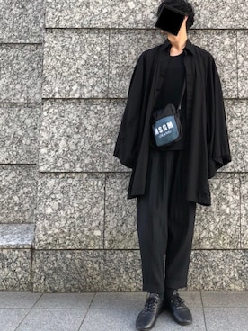 「MSGM（エムエスジーエム）のアイテム（バッグ）」を使った、panbuさん（メンズ・173cm）の秋コーディネート