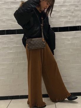 「LouisVuitton」｜「アイテム（ブルゾン）」を使った、CHIHIROさん（レディース・150cm）の冬コーディネート