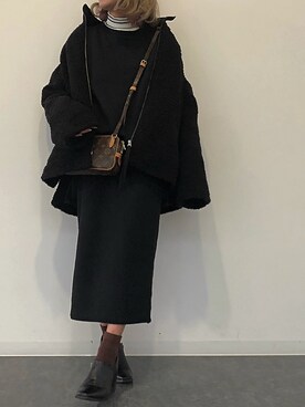 「SHEL’TTER（シェルター）のアイテム（ジャケット/アウター）」を使った、CHIHIROさん（レディース・150cm）の冬コーディネート