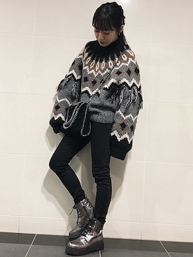 「Another Edition」｜「アイテム（ブーツ）」を使った、CHIHIROさん（レディース・150cm）の春コーディネート