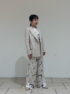 「UNITED ARROWS（ユナイテッドアローズ）のアイテム（オールインワン・サロペット）」を使った、中西　麻菜さん（レディース・151cm）の冬コーディネート