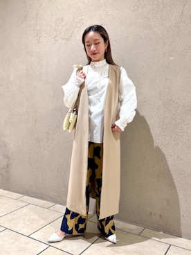 「UNITED ARROWS（ユナイテッドアローズ）のアイテム（その他アウター）」を使った、中西　麻菜さん（レディース・151cm）の冬コーディネート