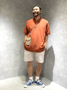 「アイテム（ポロシャツ）」を使った、hotokun0111さん（メンズ・173cm）の春コーディネート