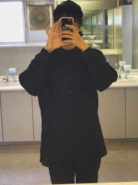 「Yohji Yamamoto POUR HOMME（ヨウジヤマモトプールオム）のアイテム（財布/小物）」を使った、尋仁さん（メンズ・167cm）の秋コーディネート