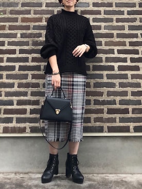 「rectangle（レクタングル）のアイテム」を使った、Cieさん（レディース・165cm）の秋コーディネート