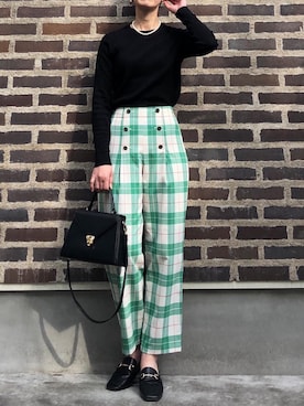 「CHILLEA（キリア）のアイテム」を使った、Cieさん（レディース・165cm）の春コーディネート