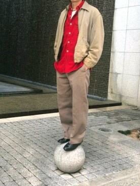 「アイテム（スリッポン）」を使った、noriさん（メンズ・177cm・20代）の春コーディネート