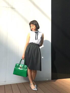 「ナラカミーチェ」｜cojiさん（レディース・157cm）の春コーディネート