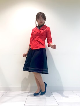 「NARACAMICIE（ナラカミーチェ）のアイテム」を使った、cojiさん（レディース・157cm）の春コーディネート