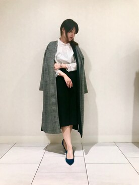 「ナラカミーチェ」｜「アイテム（その他アウター）」を使った、cojiさん（レディース・157cm）の秋コーディネート