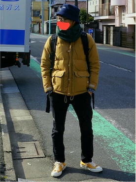 「ct70」｜「アイテム（ダウンジャケット/コート）」を使った、sshmさん（メンズ・176cm）の冬コーディネート