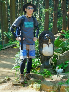 「DATUM（デイタム）のアイテム」を使った、sshmさん（メンズ・176cm）の夏コーディネート