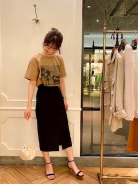 エールデルクールブラン天神地下街店スタッフさん（レディース・162cm）の春コーディネート