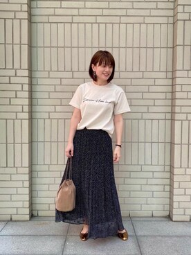 エールデルクールブラン天神地下街店スタッフさん(レディース・161cm)の夏コーディネート