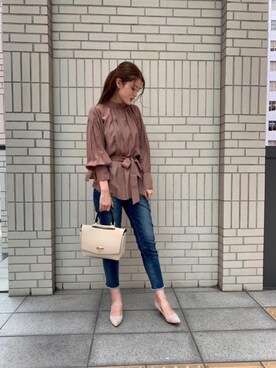 エールデルクールブラン天神地下街店スタッフさん（レディース・169cm）の夏コーディネート