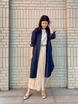 「お呼ばれ」｜「アイテム（Tシャツ/カットソー）」を使った、エールデルクールブラン天神地下街店スタッフさん（レディース・169cm）の冬コーディネート