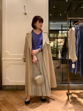 エールデルクールブラン天神地下街店スタッフさん（レディース・161cm）の冬コーディネート