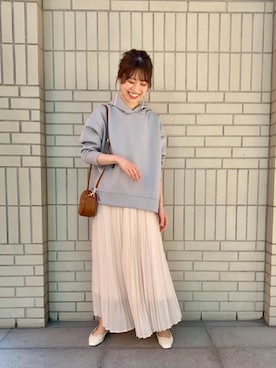 エールデルクールブラン天神地下街店スタッフさん（レディース・162cm）の冬コーディネート