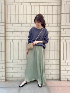 エールデルクールブラン天神地下街店スタッフさん(レディース・162cm)の冬コーディネート