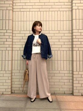 エールデルクールブラン天神地下街店スタッフさん（レディース・161cm）の冬コーディネート