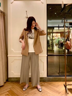 エールデルクールブラン天神地下街店スタッフさん（レディース・169cm）の冬コーディネート