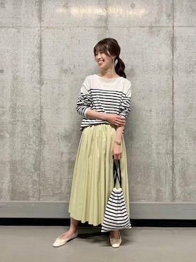 エールデルクールブラン天神地下街店スタッフさん（レディース・162cm）の春コーディネート