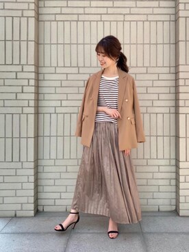 エールデルクールブラン天神地下街店スタッフさん（レディース・162cm）の春コーディネート