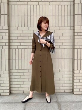 エールデルクールブラン天神地下街店スタッフさん（レディース・161cm）の春コーディネート