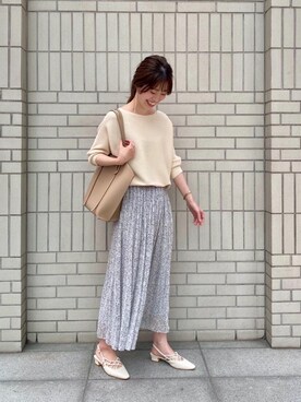 エールデルクールブラン天神地下街店スタッフさん（レディース・162cm）の春コーディネート