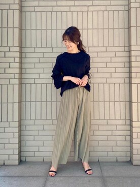 エールデルクールブラン天神地下街店スタッフさん（レディース・162cm）の春コーディネート