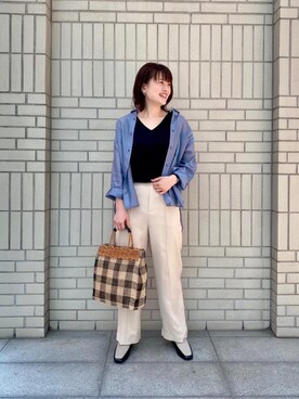 エールデルクールブラン天神地下街店スタッフさん（レディース・161cm）の春コーディネート