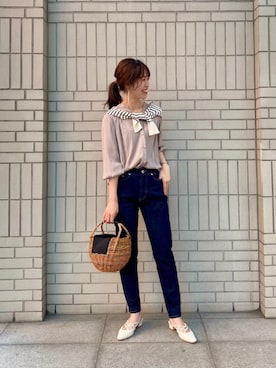 エールデルクールブラン天神地下街店スタッフさん(レディース・162cm)の春コーディネート